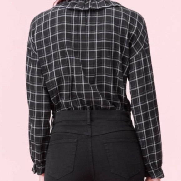 LA VIE Rebecca Taylor Plaid Ruffle Top - Picture 12 of 12